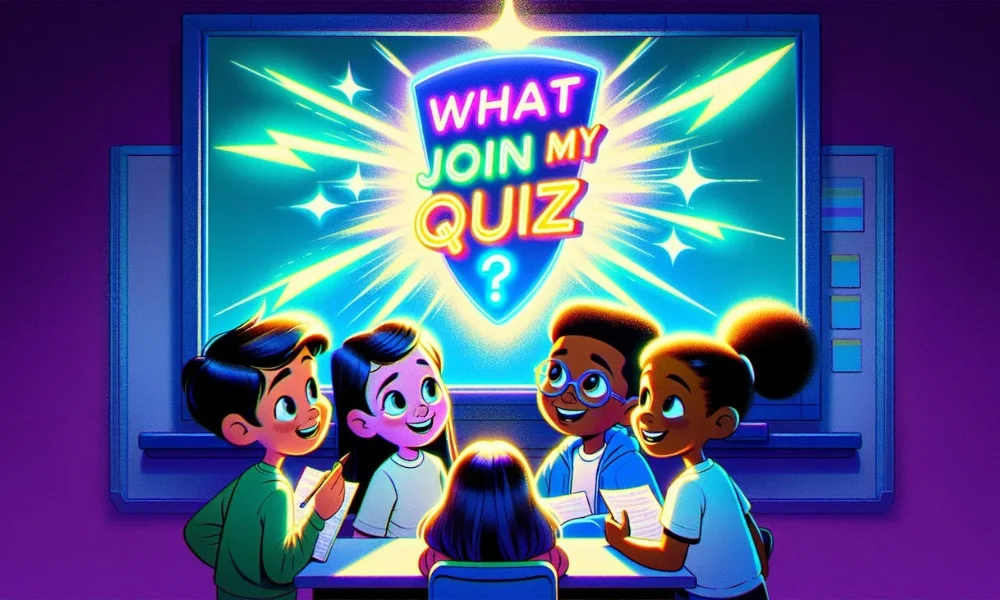An Image of kids looking at What JoinMyQuiz is and wanting to know about it